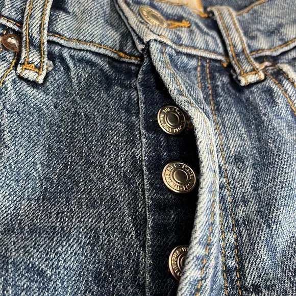 We The Free Stella High Rise Button Fly Skinny Jeans - Size 25 - Picture 5 of 8